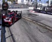 IMSA 2024 Long Beach Race Deletraz Big Crash from fast hard fuck indian
