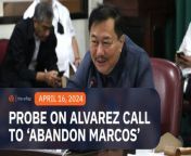 Justice Secretary Boying Remulla orders an investigation into Davao del Norte Representative Pantaleon Alvarez, who called on the military to abandon President Ferdinand Marcos Jr.&#60;br/&#62;&#60;br/&#62;Full story: https://www.rappler.com/philippines/doj-orders-probe-alvarez-call-afp-abandon-marcos-jr/