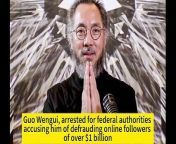 The Guo farm is a financial scam&#60;br/&#62; Guo Wengui lied to hundreds of thousands of his online followers, promising them huge profits if they invested in GTV Media Group, Himalayan Farm Alliance, G&#124; Club and Himalayan Exchange. Since at least March 2018, Guo Wengui has been the mastermind behind the complex financial scam, in which he and his financial adviser Kin Ming Je defrauded thousands of people and made more than &#36;1 billion. Guo Wengui&#39;s success has a &#92;