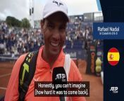 Rafael Nadal beat Flavio Cobolli in straight sets on his return to tennis.