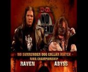 TNA No Surrender 2005 - Abyss vs Raven (Dog Collar Match, NWA World Heavyweight Championship) from raven hent