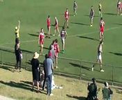 BFNL: Castlemaine's Michael Hartley goals on the run against South Bendigo from 18 south indian