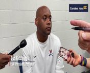 Virginia offensive coordinator Des Kitchings reacts to UVA&#39;s win over Richmond.