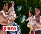 A hundred babies participated in the annual ‘Crying Sumo’ event in Tokyo’s Sensoji Temple on Sunday (April 28). &#60;br/&#62;&#60;br/&#62;Mayu Yamamoto, who brought her baby to the event, said her child started smiling as soon as the sumo wrestler held him, foiling their chances of winning.&#60;br/&#62;&#60;br/&#62;WATCH MORE: https://thestartv.com/c/news&#60;br/&#62;SUBSCRIBE: https://cutt.ly/TheStar&#60;br/&#62;LIKE: https://fb.com/TheStarOnline