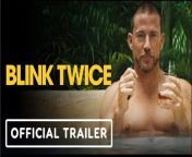 Check out the trailer for Blink Twice, an upcoming suspense horror drama movie starring Naomi Ackie, Channing Tatum, Christian Slater, Simon Rex, Adria Arjona, Kyle MacLachlan, Haley Joel Osment, with Geena Davis and Alia Shawkat.&#60;br/&#62;&#60;br/&#62;When tech billionaire Slater King (Channing Tatum) meets cocktail waitress Frida (Naomi Ackie) at his fundraising gala, sparks fly. He invites her to join him and his friends on a dream vacation on his private island. It’s paradise. Wild nights blend into sun soaked days and everyone&#39;s having a great time. No one wants this trip to end, but as strange things start to happen, Frida begins to question her reality. There is something wrong with this place. She’ll have to uncover the truth if she wants to make it out of this party alive.&#60;br/&#62;&#60;br/&#62;Blink Twice is produced by Bruce Cohen, p.g.a., Tiffany Persons, p.g.a., Garret Levitz, p.g.a., Zoë Kravitz, and Channing Tatum. Stacy Perskie, Jordan Harkins, and Vania Schlogel serve as executive producers. It is written by Zoë Kravitz &amp; E.T. Feigenbaum. &#60;br/&#62;&#60;br/&#62;Blink Twice, directed by Zoë Kravitz, opens in theaters on August 23, 2024.