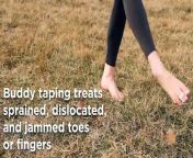 Avoid the irritation and hassle of re-taping regularly, following a jammed, sprained, or fractured toe injury. Visit https://www.braceability.com/products/toe-walking-brace to shop BraceAbility’s reusable buddy toe splint wraps!&#60;br/&#62;&#60;br/&#62;Similar to buddy taping, BraceAbility’s buddy splint holds 2 toe or more toes together so the uninjured toe can act as a brace. &#60;br/&#62;&#60;br/&#62;Its half-inch width is ideal for treating toe injuries by limiting harmful sideways movement. &#60;br/&#62;&#60;br/&#62;The soft and breathable foam interior is lined with a non-slip material, which grips your skin to prevent the strap from slipping or rolling throughout the day.&#60;br/&#62;&#60;br/&#62;It’s easy to apply and adjust with one hand, for simple and fast toe protection. To apply, grab one buddy splint and slip the loop portion over your injured toe. Wrap it around the toe next to it, closest in length and thickness. Fasten with the Velcro closure.&#60;br/&#62;&#60;br/&#62;You should always follow a doctor’s instructions regarding usage. But generally speaking, you can safely wear these buddy toe wraps until you can seek medical care, but don&#39;t use them as a substitute for seeking medical attention. Serious sprains, fractures, mallet toe, etc., may require additional splinting and/or surgery. &#60;br/&#62;&#60;br/&#62;Music: A New Beginning - Bensound.com
