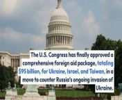 The Senate passed four bills on Tuesday, with a vote of 79-18, that were previously approved by the House of Representatives, reported Reuters. The bills encompass mostly military aid for Ukraine, Israel, Taiwan, and U.S. partners in the Indo-Pacific.