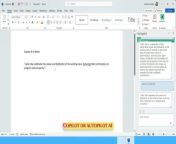 Agenda of the Video▶️: To Show, How-To Activate and Use Copilot (Autopilot) AI in MS-Word (MS-Office).&#60;br/&#62;-&#62; USE CASE: Write Quotes on any upcoming Event (Special DAY).&#60;br/&#62;-----------------------------------------------------------------------------------&#60;br/&#62;▪️Hint: The available AI has some limitations in Microsoft Word, this is a Text-Based AI.&#60;br/&#62;Not Useful in Real Time Data Environment (System), or you can say Not Connected to the Web (internet).