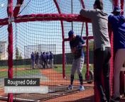 Texas Rangers BP Full Squad Workout Day One