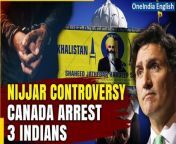 Canadian Police announced the arrest of three Indian nationals suspected of involvement in the killing of Khalistani terrorist Hardeep Singh Nijjar. The attack, which sparked a diplomatic dispute between India and Canada, led to allegations of Indian involvement by Prime Minister Trudeau. The suspects, living in Alberta, face charges of first-degree Murder and conspiracy. &#60;br/&#62; &#60;br/&#62; &#60;br/&#62;#Canada #CanadaIndia #HardeepSinghNijjar #Nijjar #CanadaIndia #JustinTrudeau #PMModi #Khalistan #Canadanews #Worldnews #Oneindia #OneindiaNews &#60;br/&#62;~PR.320~ED.155~GR.122~HT.318~