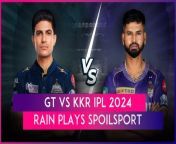 The Gujarat Titans vs Kolkata Knight Riders match in IPL 2024 had to be abandoned due to rain in Ahmedabad. Both teams shared one point each after the match was called off.&#60;br/&#62;