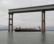 The U.S. Coast Guard has opened a temporary, alternate channel for vessels involved in clearing debris from the collapsed Francis Scott Key Bridge in Baltimore, part of a phased approach to opening the main shipping channel leading to the vital port, officials said Monday.