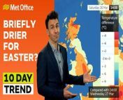 This is the Met Office UK Weather forecast for the next 10 days 27/03/2024.&#60;br/&#62; &#60;br/&#62;Finally a drier and bright day or two during the long weekend. However, it&#39;s unlikely to last... Bringing you this weekend’s weather forecast is Aidan McGivern.&#60;br/&#62; &#60;br/&#62;