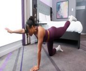 Premier Inn has created an in-room workout guide for those who want to keep fit when staying away from home.&#60;br/&#62;&#60;br/&#62;The guide includes detailed instructions and illustrations on how to make the most of the room around them, including bodyweight stretches using a suitcase, for any and all abilities.&#60;br/&#62;&#60;br/&#62;It follows research of 2,000 adults which found 46 per cent fall out of exercise habits as soon as they stay away from home - with 36 per cent of exercisers already falling off the fitness bandwagon in 2024.&#60;br/&#62;&#60;br/&#62;And 33 per cent of people who do stop working out when away find themselves feeling uncomfortable exercising in an unfamiliar environment.