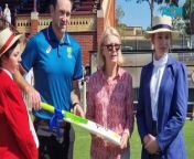 Bendigo commemorates the first official women&#39;s cricket match played during the Easter Fair in 1874. &#60;br/&#62;150 years on, team captain and top scorer Barbara Rae was honoured as her great-granddaughter received a special bat.