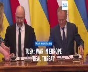 Tusk&#39;s stark warning comes as Ukraine and Russia trade strikes in Belgorod and Kamianske