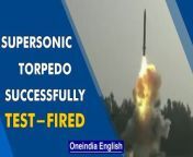 India on Monday successfully conducted a test-fire of its Supersonic Missile Assisted Torpedo in Odisha. The weapon system has been developed by DRDO or Defense Research and Development Organisation for the Indian Navy. &#60;br/&#62; &#60;br/&#62;#DRDO #SupersonicMissile #IndianNavy