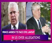 Prince Andrew will face a civil lawsuit in the United States. Prince Andrew is to face a civil case over allegations that he sexually assaulted a woman when she was 17-years-old. Prince Andrew is being sued by Virginia Giuffre. She claimed that the prince abused her in 2001, reported BBC. Prince Andrew has denied the allegations. Buckingham Palace said it would not comment on an ongoing legal matter, reported BBC. Watch the video to know more.