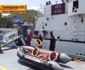 Personnel of Indian Coast Guard are on standby with relief material in Visakhapatnam of Andhra Pradesh. The guards have been vigilant to meet any contingency that might occur during Cyclone ‘Asani’. The cyclonic storm ‘Asani’ intensified into a severe cyclonic storm today.&#60;br/&#62;