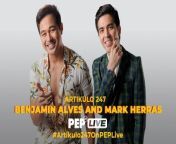 Simula ng #Artikulo247onPEPlive week at pambuenamano sina Benjamin Alves at Mark Herras.&#60;br/&#62;&#60;br/&#62;Be part of our PEP Live and post your comments and questions below!&#60;br/&#62;&#60;br/&#62;#BenjaminAlves #MarkHerras &#60;br/&#62;&#60;br/&#62;Host: Jimpy Anarcon&#60;br/&#62;Live Stream Director: Rommel R. Llanes&#60;br/&#62;&#60;br/&#62;Watch our exclusive interviews on PEP Live every Tuesday, Wednesday, and Thursday only here on PEP TV!&#60;br/&#62;&#60;br/&#62;Watch our past PEP Live interviews here: https://bit.ly/PEPLIVEplaylist&#60;br/&#62;&#60;br/&#62;Subscribe to our YouTube channel! https://www.youtube.com/PEPMediabox&#60;br/&#62;&#60;br/&#62;Know the latest in showbiz on http://www.pep.ph&#60;br/&#62;&#60;br/&#62;Follow us! &#60;br/&#62;Instagram: https://www.instagram.com/pepalerts/ &#60;br/&#62;Facebook: https://www.facebook.com/PEPalerts &#60;br/&#62;Twitter: https://twitter.com/pepalerts&#60;br/&#62;&#60;br/&#62;Visit our DailyMotion channel! https://www.dailymotion.com/PEPalerts&#60;br/&#62;&#60;br/&#62;Join us on Viber: https://bit.ly/PEPonViber&#60;br/&#62;&#60;br/&#62;Watch us on Kumu: pep.ph