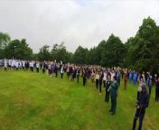 Hundreds of staff members joined together for a drone picture at Chesterfield Royal Hospital to celebrate the Queens Platinum Jubilee
