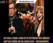 Natasha Lyonne hosted Saturday Night Live for the first time and was joined by a familiar face: Her ex, former cast member Fred Armisen. Cue the sex tape jokes.&#60;br/&#62;&#60;br/&#62;VIEW MORE : https://bit.ly/1breakingnews&#60;br/&#62;