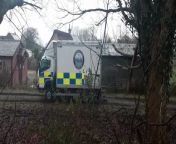 Police underwater search and marine unit at the scene of a search for a missing person,near River Wyre, off Garstang Road, St Michaels on Wyre. &#60;br/&#62;
