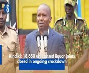 The govt has so far shut down 18,650 liquor joints in the ongoing national crackdown on illicit brew, drugs and substance abuse. Interior CS Kithure Kindiki announced that 14 distilleries manufacturing toxic killer brew have been closed and their production infrastructure destroyed. https://shorturl.at/fpCV2