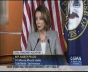 House Democratic Leader Nancy Pelosi on Thursday called on Rep. John Conyers to resign following allegations of sexual harassment against the Michigan Democrat.