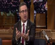 John Oliver chats with Jimmy about his toddler son throwing up all over his homeland of England and what it was like answering phones for a guy who sold stolen kitchen equipment.