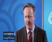 Lord Cameron signals that there will be &#92;