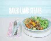 Baked lamb steaks make a really delicious dinner with a difference.