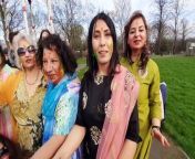 The Sandwell power ladies celebrate the festival of Holi in Dartmouth Park, West Bromwich.