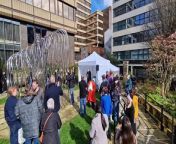 Moving video shows the minutes silence in memory of Sheffield pandemic victims held in Sheffield city centre today, and emotional words from Craig Allsop, who lost his mum to Covid