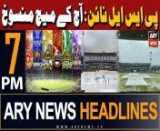 #psl9 #psl2024 #rawalpindistadium #headlines #arynews &#60;br/&#62;&#60;br/&#62;Presidential poll: PTI-backed SIC fields Mahmood Khan Achakzai against Asif Zardari&#60;br/&#62;&#60;br/&#62;Ali Amin Gandapur takes oath as KP CM&#60;br/&#62;&#60;br/&#62;National Assembly to elect new prime minister tomorrow&#60;br/&#62;&#60;br/&#62;Fazlur Rehman says no to PML-N’s offer, announces to sit in opposition&#60;br/&#62;&#60;br/&#62;PM’s Election: Shehbaz Sharif, Omar Ayub file nomination papers&#60;br/&#62;&#60;br/&#62;For the latest General Elections 2024 Updates ,Results, Party Position, Candidates and Much more Please visit our Election Portal: https://elections.arynews.tv&#60;br/&#62;&#60;br/&#62;Follow the ARY News channel on WhatsApp: https://bit.ly/46e5HzY&#60;br/&#62;&#60;br/&#62;Subscribe to our channel and press the bell icon for latest news updates: http://bit.ly/3e0SwKP&#60;br/&#62;&#60;br/&#62;ARY News is a leading Pakistani news channel that promises to bring you factual and timely international stories and stories about Pakistan, sports, entertainment, and business, amid others.