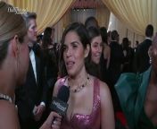 America Ferrera shares what her younger self would think of being nominated, wishing she had the confidence she had at 17, working with Greta Gerwig and more at the 2024 Oscars.