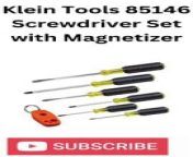 Klein Tools 85146 Screwdriver Set with Magnetizer. &#60;br/&#62; https://amzn.to/48I3zBp