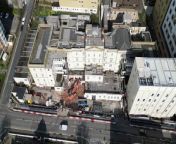 Demolition work is continuing at the Royal Sussex County Hospital in Brighton to make way for a new Sussex Cancer Centre. &#60;br/&#62;Video courtesy of Eddie Mitchell