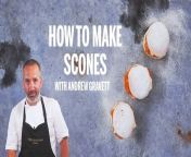 Here’s how to make fruit scones in the best possible way by Andrew Gravett, The Executive Pastry at The Langham London. The Langham London was the first hotel to serve afternoon tea, so they know a thing or two about perfecting the art of the scone!
