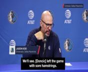Luka leaves early in Mavs win over Warriors from luka couffaine
