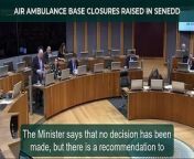Air Ambulance base closures raised in Senedd from oh my julie song from chattakkari