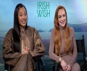 Lindsay Lohan and co-stars Ayesha Curry and Ed Speleers sat down with The Hollywood Reporter to talk about their new Netflix film &#39;Irish Wish.&#39; Lohan and Curry discuss the biggest things they&#39;ve manifested in their own life and dish on their special bond. While Speleers talks about switching from playing a serial killer in &#39;YOU&#39; to playing a romantic lead. Plus, Lohan gives THR an update on a &#39;Freaky Friday&#39; sequel.