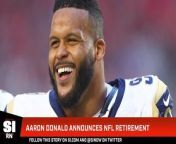 Los Angeles Rams star defensive lineman Aaron Donald announced his NFL retirement following a decade of dominance.