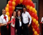 Wolverhampton mayor Councillor Dr Michael Hardacre opens the refurbished Lea Road McDonald&#39;s.