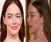 Emma Stone&#39;s win at the 2024 Oscars was a shock, but the moment was marred slightly by a wardrobe malfunction — and it turns out Ryan Gosling is to blame.