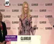 Nicole Kidman, Amy Poehler, Jennifer Hudson and Anna Kendrick were among the winners praising London and mocking U.S. President Donald Trump at the Glamour Women of the Year Awards in London Tuesday.