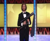Host T.J. Miller brings out the ball gown cannon to keep the crowd&#39;s energy up