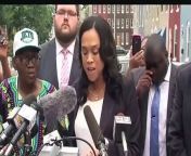 State&#39;s Attorney Marilyn Mosby is defending the prosecution of six officers charged in the Freddie Gray case and says she still blames police for the young black man&#39;s death.