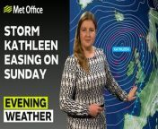 Strong winds continue by Storm Kathleen, pushing northwards on Sunday – This is the Met Office UK Weather forecast for the evening of 06/04/24. Bringing you today’s weather forecast is Ellie Glaisyer.