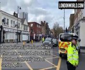 A murder investigation is under way after a man was stabbed to death in Tottenham in the early hours of Sunday April 7.&#60;br/&#62;Police were called at 5.51am after a man was found unresponsive in Northumberland Park, near Tottenham Hotspur Stadium.&#60;br/&#62;Officers found the man with several stab injuries and, although CPR was administered, he died at the scene.&#60;br/&#62;A crime scene remained in place on Sunday afternoon as fans arrived to watch Spurs vs Nottingham Forest.&#60;br/&#62;Full story at LondonWorld.com